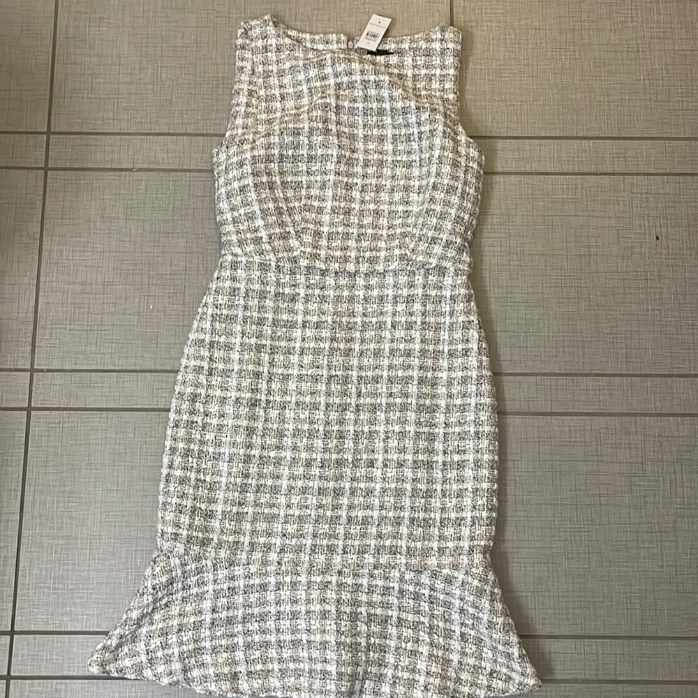 Ann Taylor NWT Tweed Flounce Dress